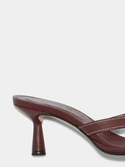 Online Aeyde Daphne Leather Thong Sandals Port Nappa