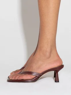 Online Aeyde Daphne Leather Thong Sandals Port Nappa