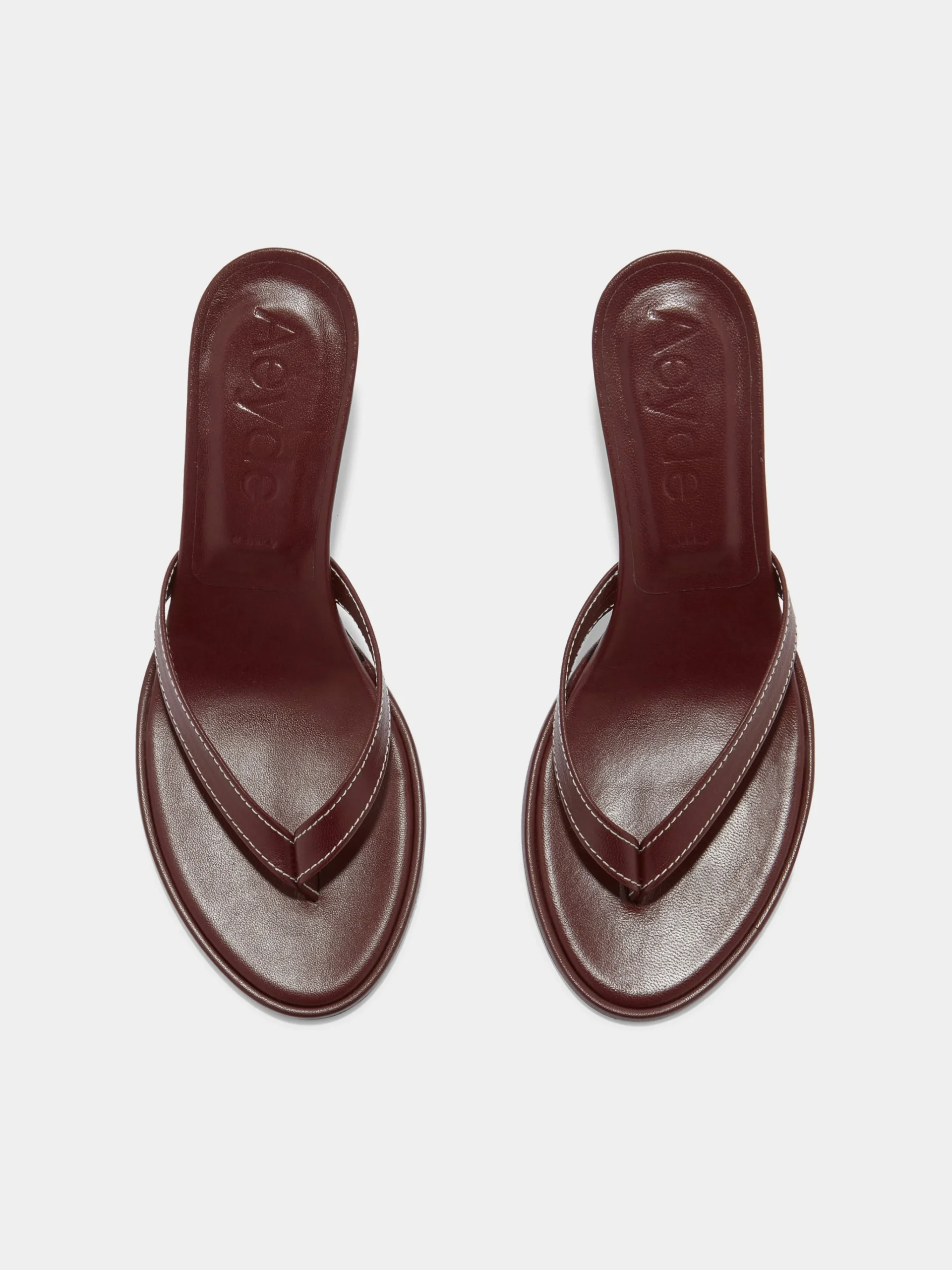 Online Aeyde Daphne Leather Thong Sandals Port Nappa