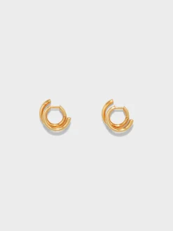 New Aeyde Dean 18k Gold-Plated Hoop Earrings 18k Gold Plated