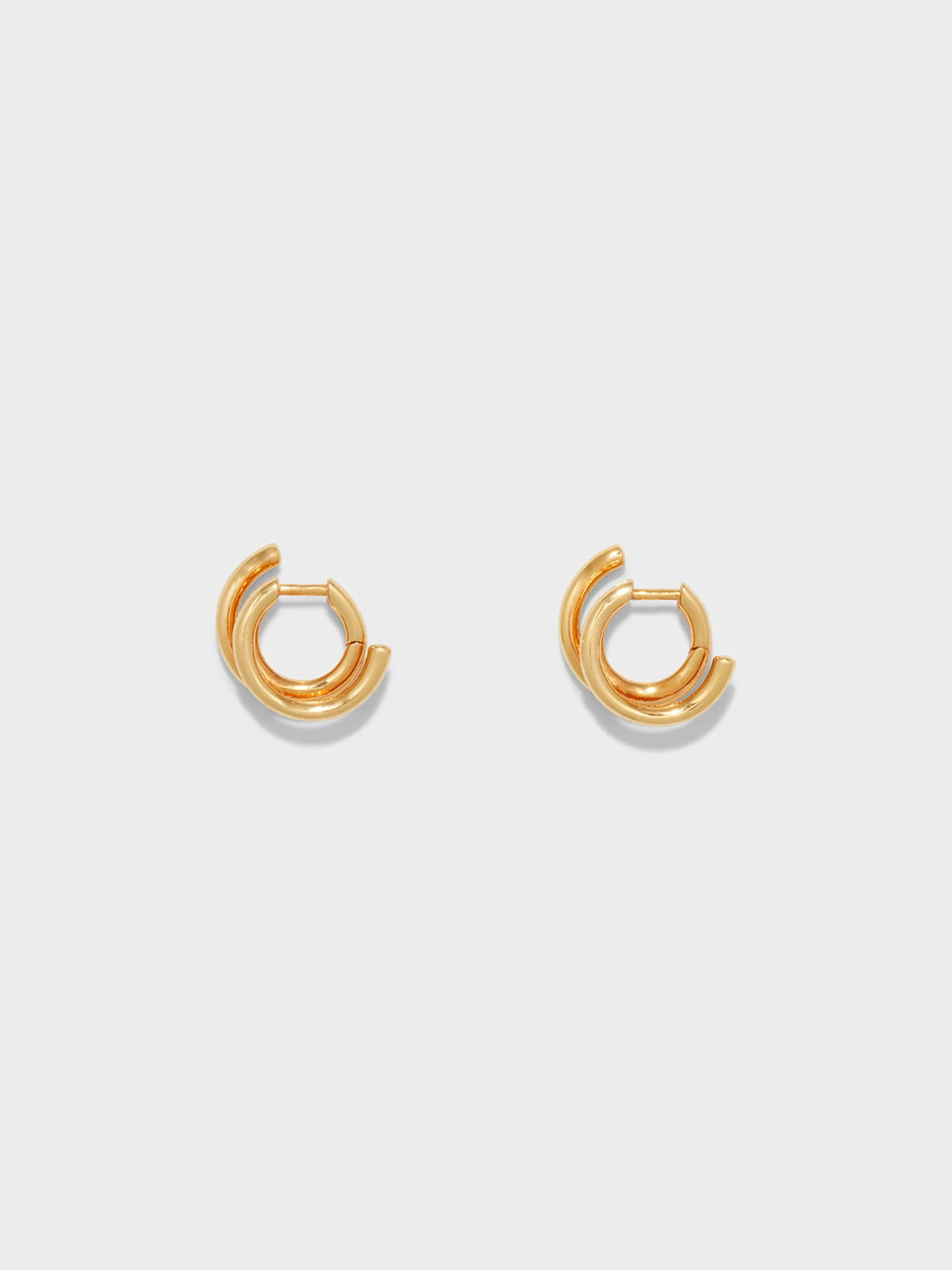 New Aeyde Dean 18k Gold-Plated Hoop Earrings 18k Gold Plated