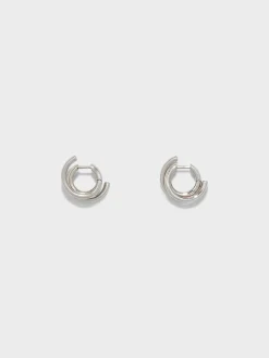 Sale Aeyde Dean Palladium-Plated Hoop Earrings Palladium Plated