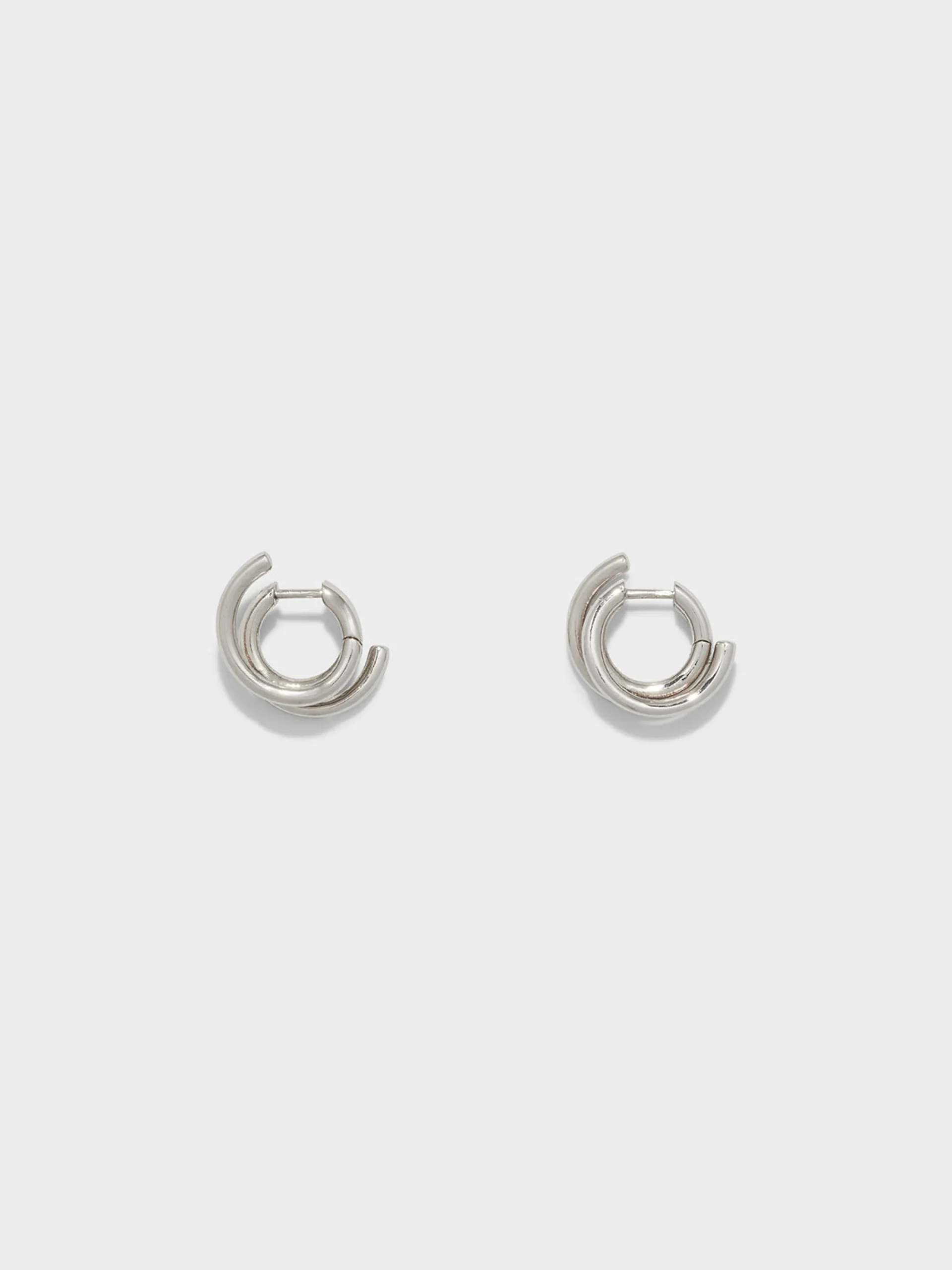Sale Aeyde Dean Palladium-Plated Hoop Earrings Palladium Plated