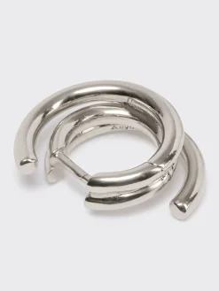 Sale Aeyde Dean Palladium-Plated Hoop Earrings Palladium Plated