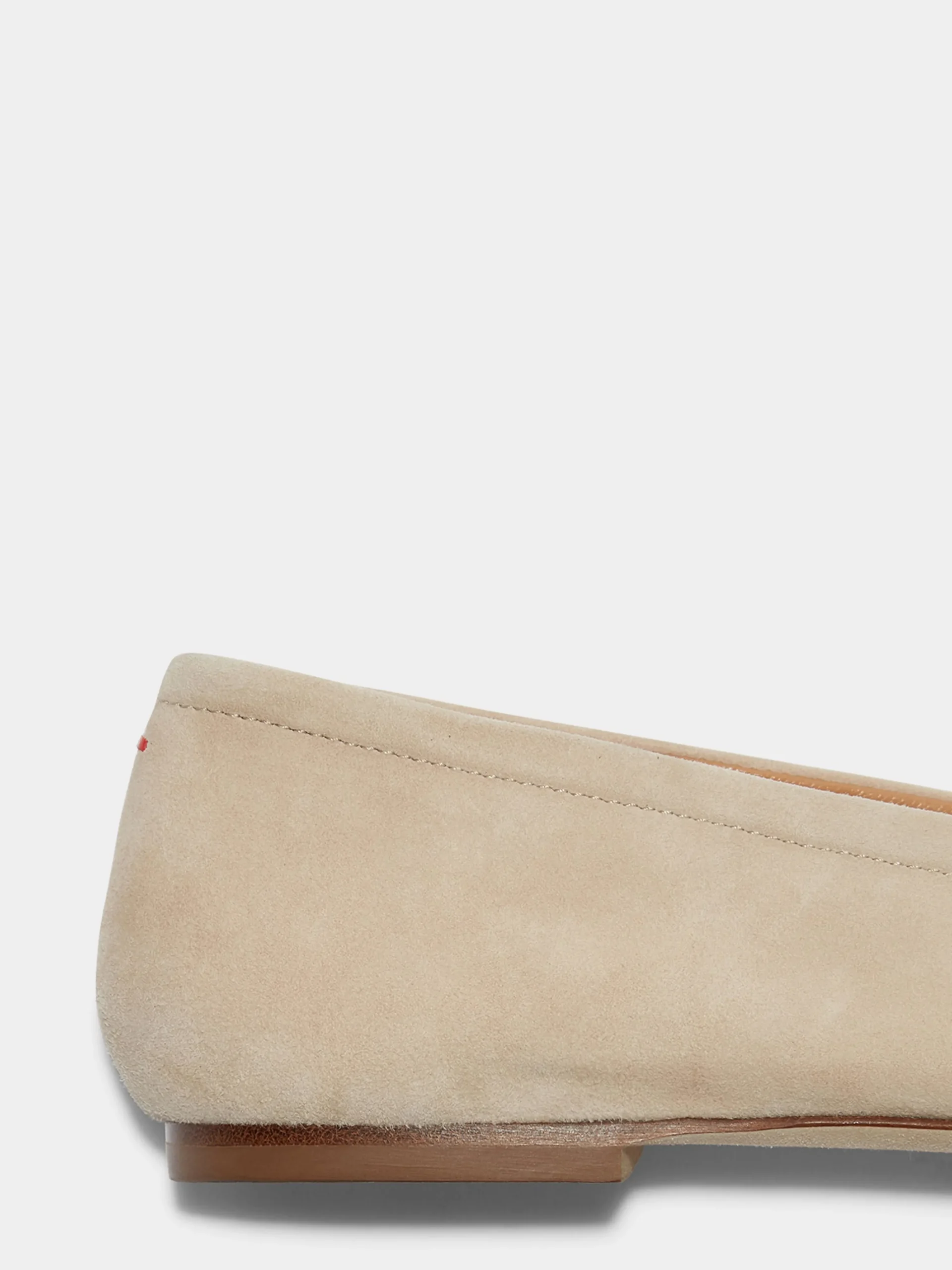 Discount Aeyde Delfina Suede Ballet Flats Latte Suede