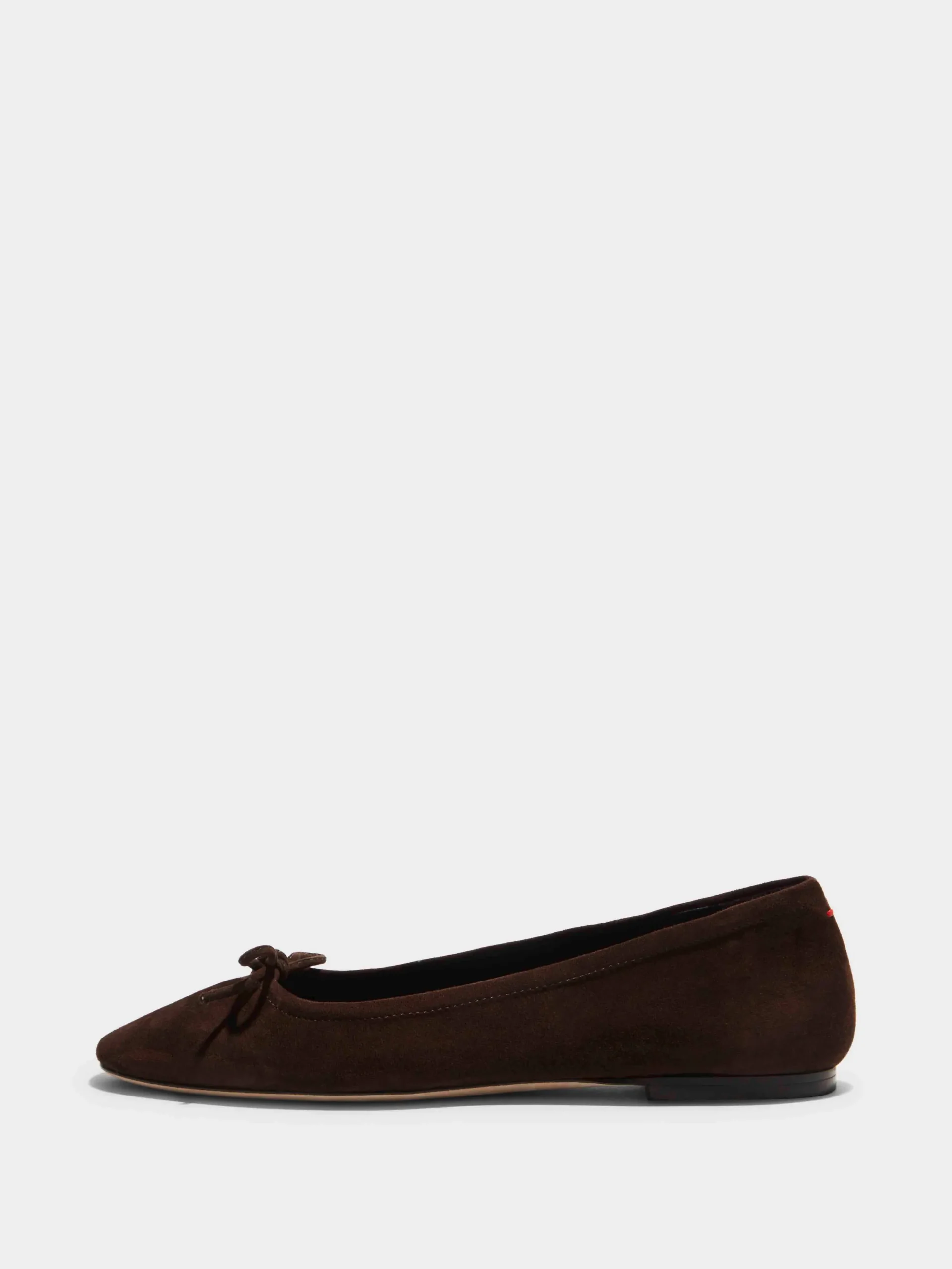 Fashion Aeyde Delfina Suede Ballet Flats Moka Suede