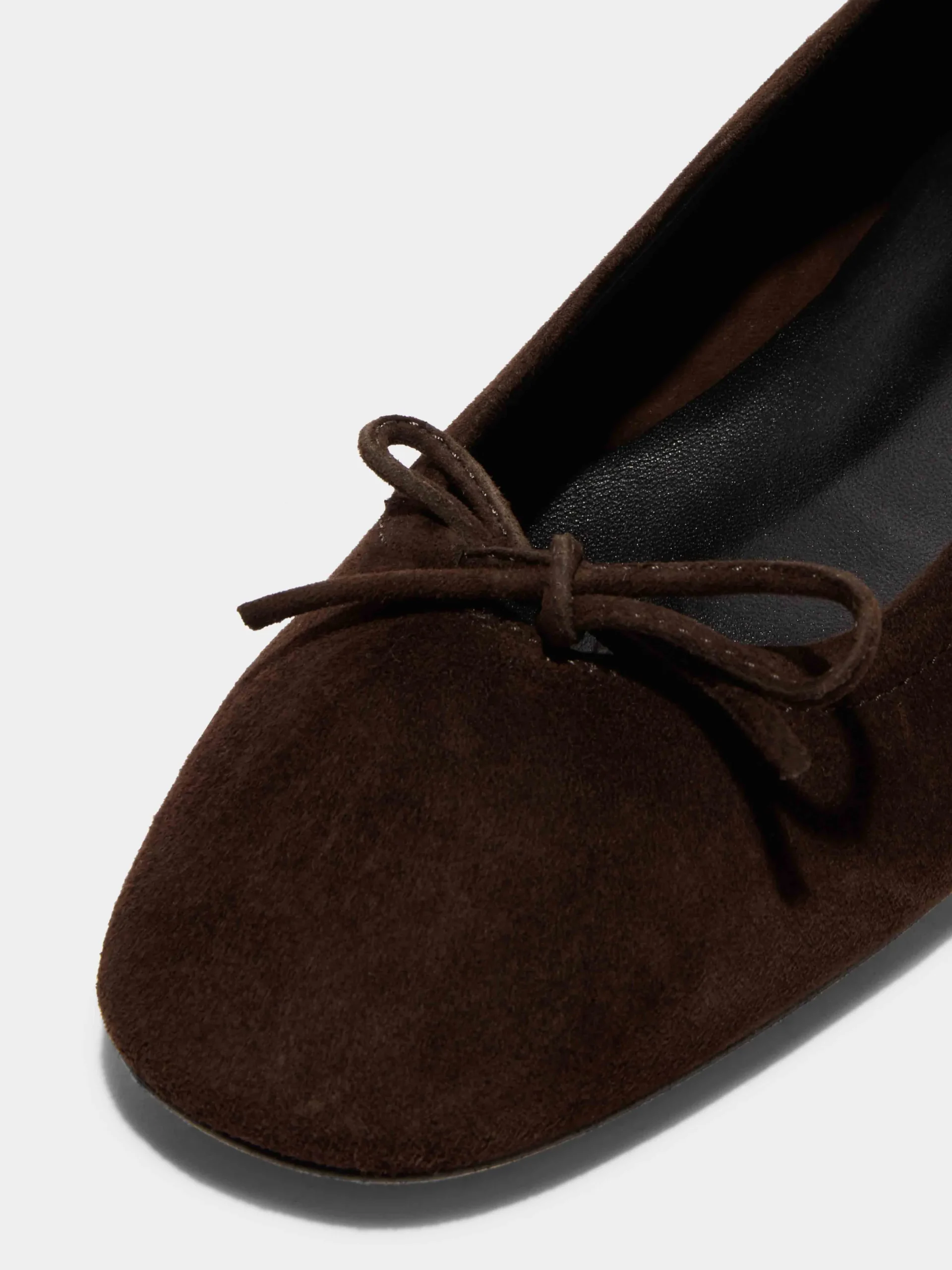 Fashion Aeyde Delfina Suede Ballet Flats Moka Suede