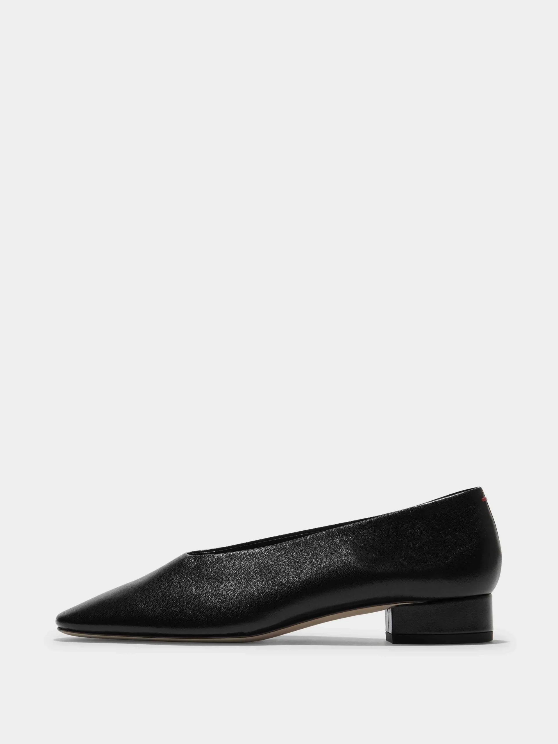 Clearance Aeyde Delia Leather Ballet Flats Black Nappa