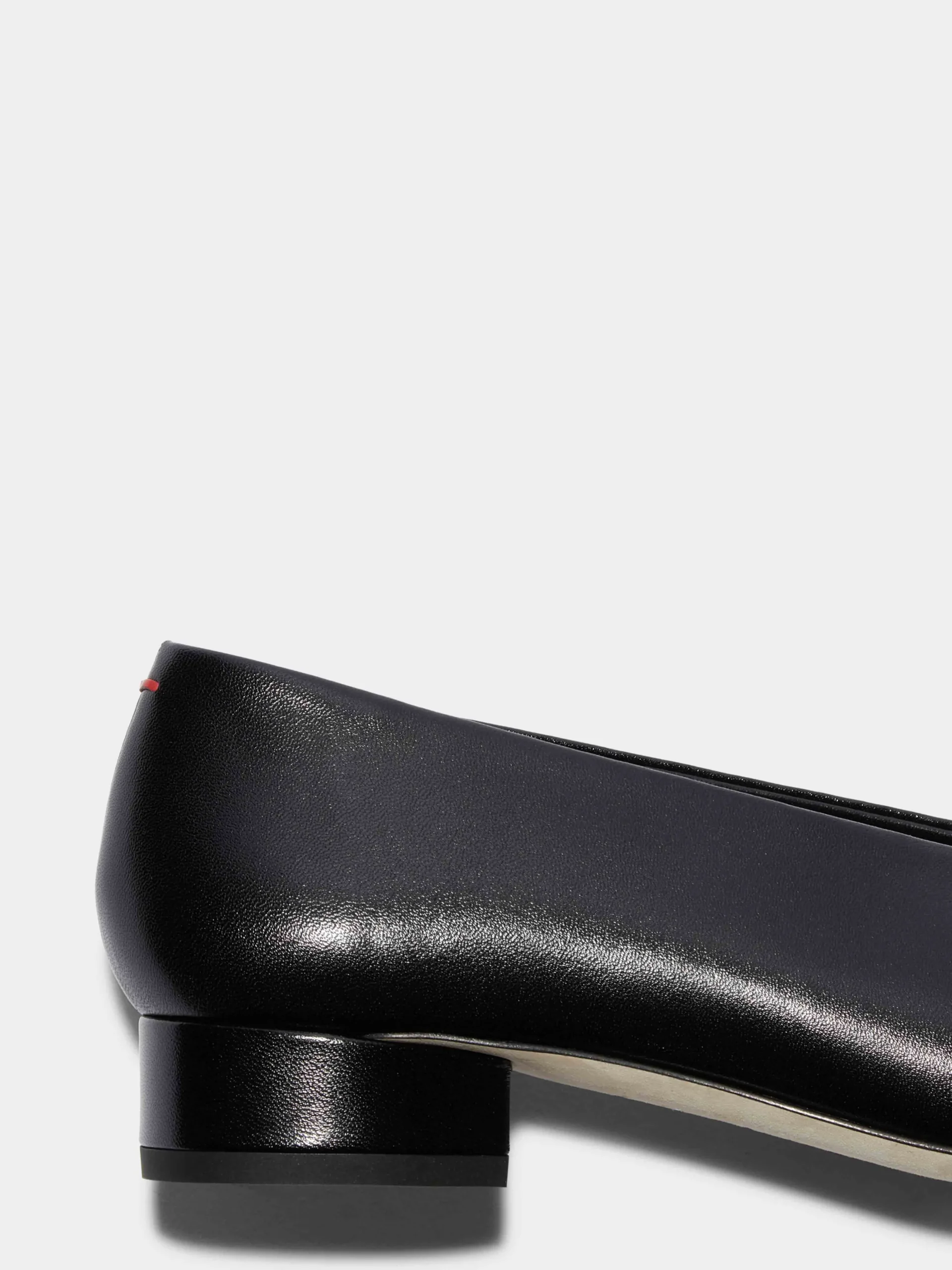 Clearance Aeyde Delia Leather Ballet Flats Black Nappa