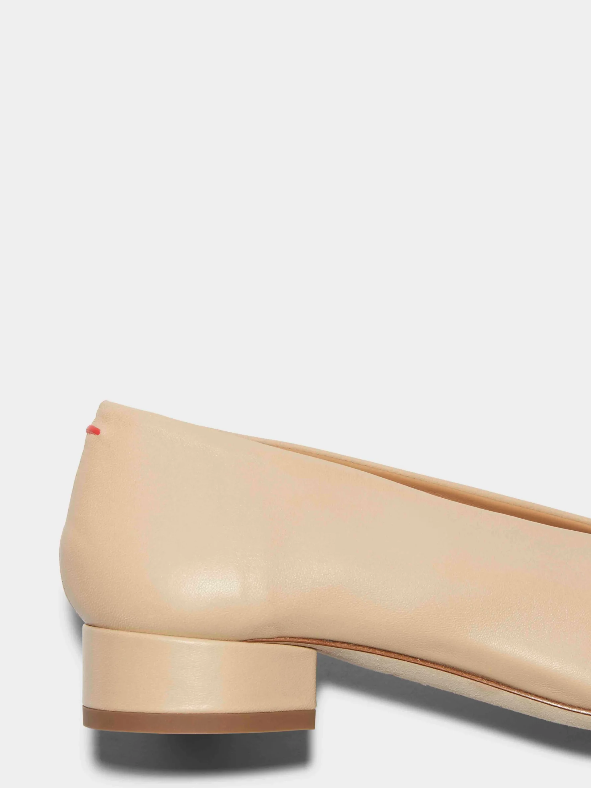 Outlet Aeyde Delia Leather Ballet Flats Latte Nappa