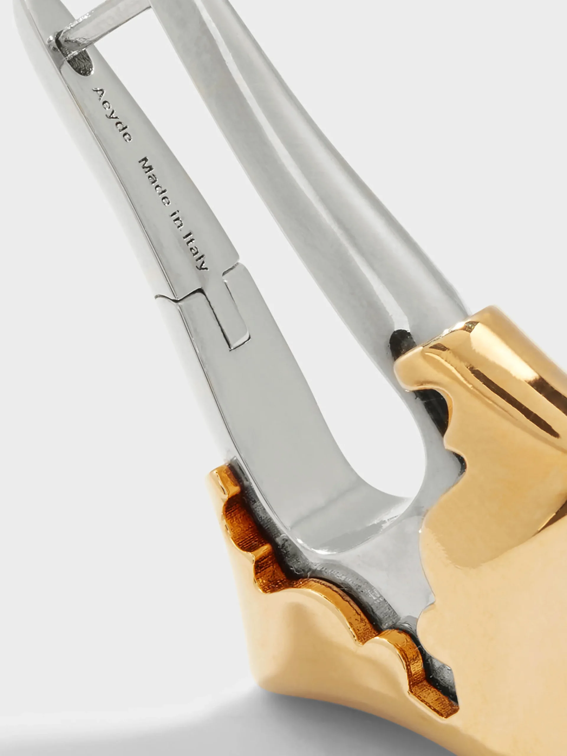 Best Aeyde Delilah Palladium and 18kt Gold-Plated Earrings Palladium/18kt Gold Plated Brass