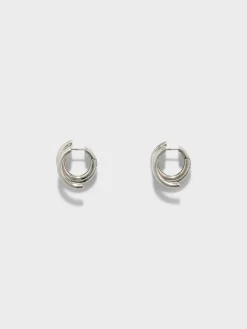 Hot Aeyde Dillon Palladium-Plated Hoop Earrings Palladium Plated