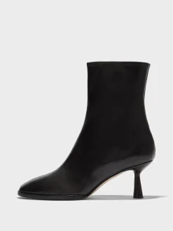 Clearance Aeyde Dorothy Leather Ankle Boots Black Nappa