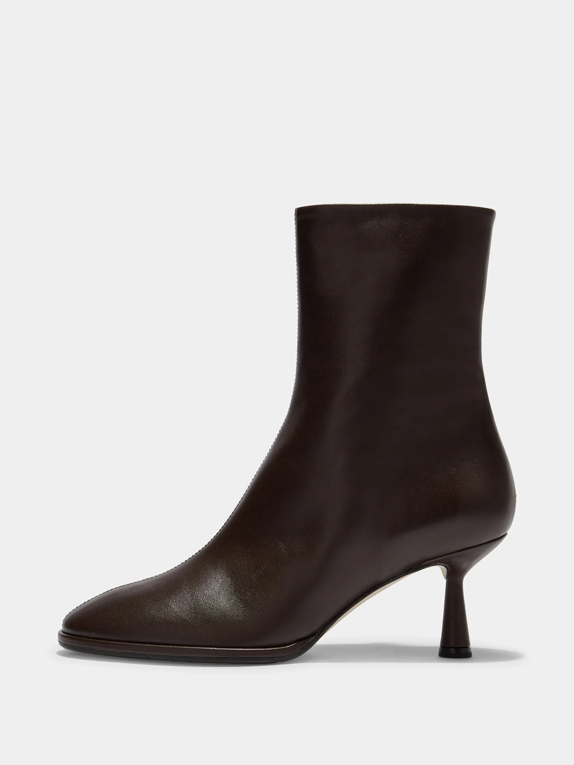 Outlet Aeyde Dorothy Leather Ankle Boots Moka Nappa