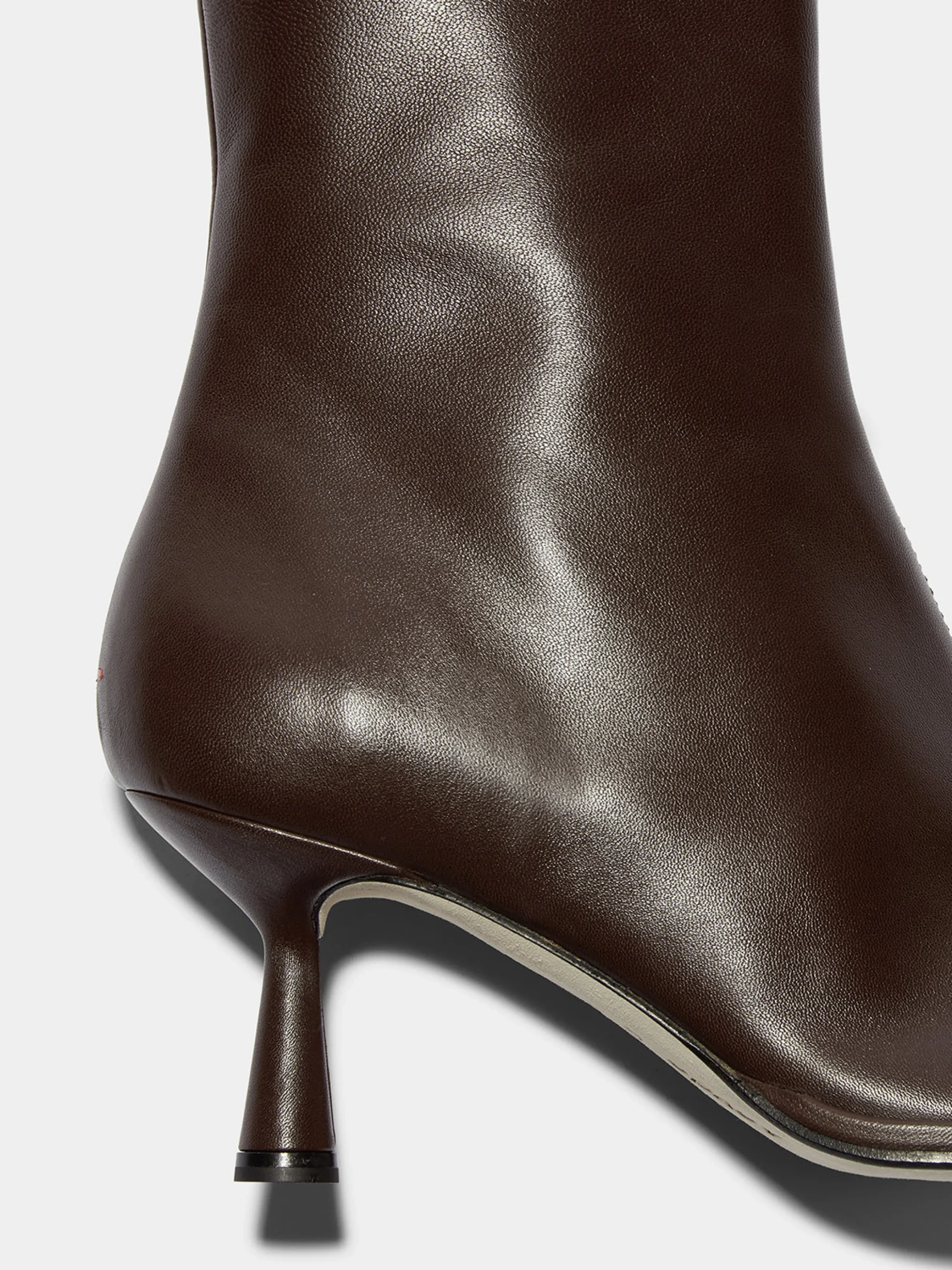 Outlet Aeyde Dorothy Leather Ankle Boots Moka Nappa