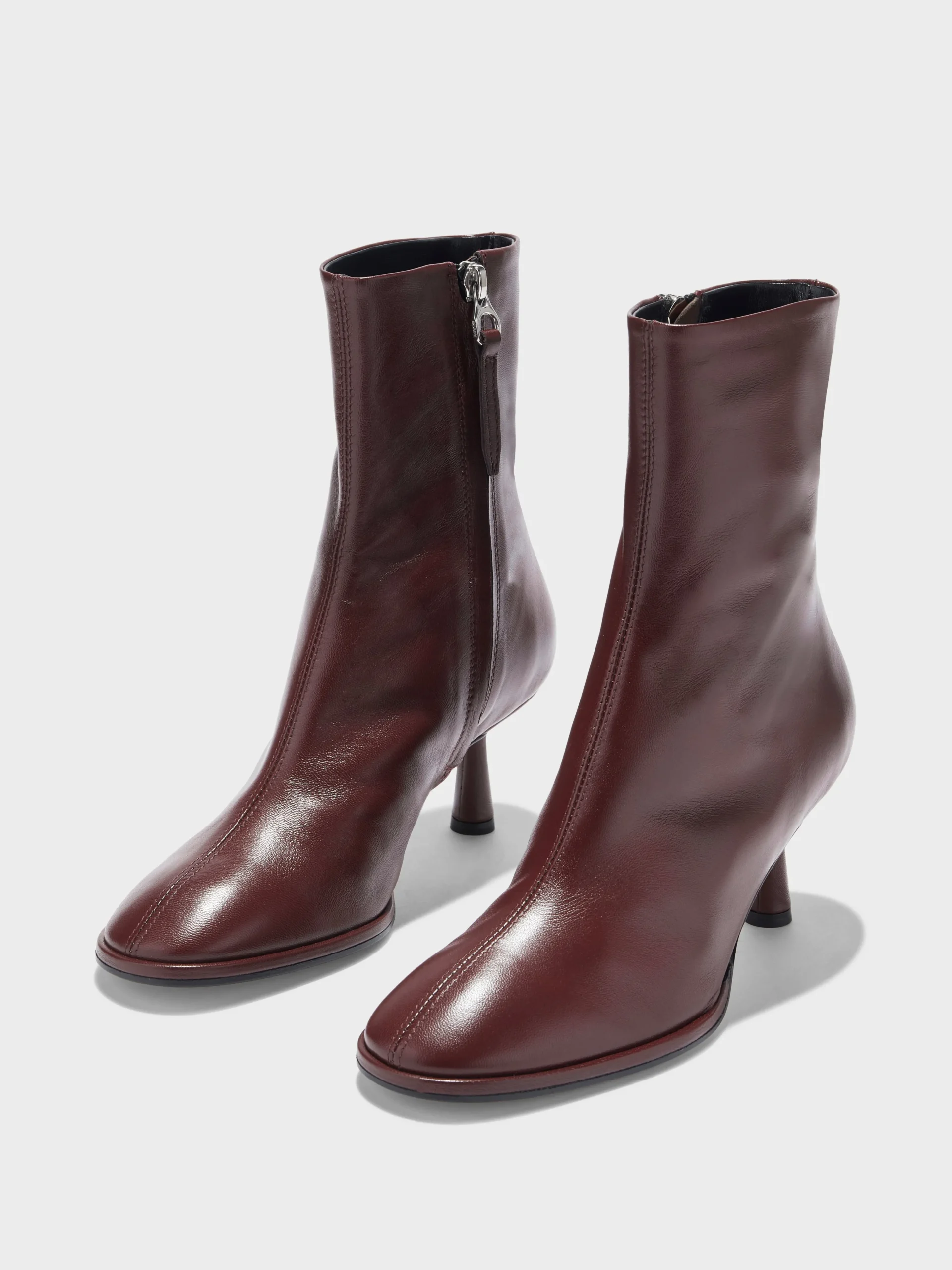 Hot Aeyde Dorothy Leather Ankle Boots Port Nappa