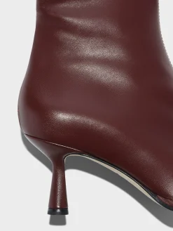 Hot Aeyde Dorothy Leather Ankle Boots Port Nappa