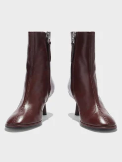 Hot Aeyde Dorothy Leather Ankle Boots Port Nappa