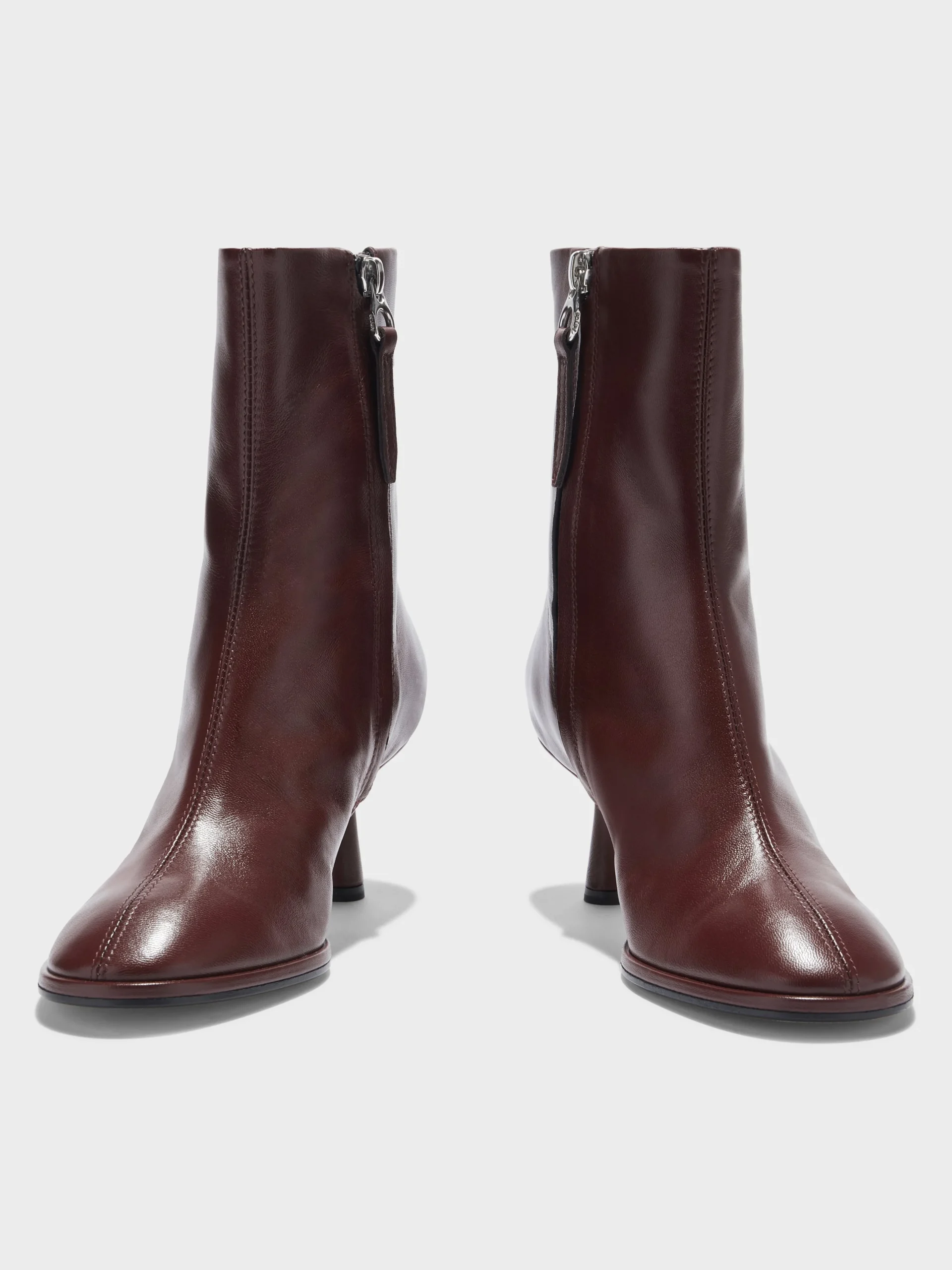 Hot Aeyde Dorothy Leather Ankle Boots Port Nappa