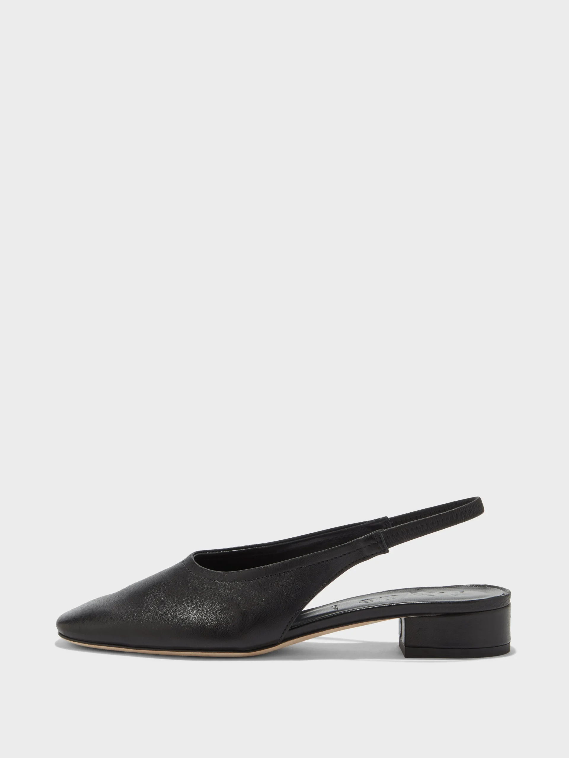 Clearance Aeyde Dua Leather Slingback Black Nappa