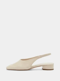 Outlet Aeyde Dua Leather Slingback Creamy Nappa