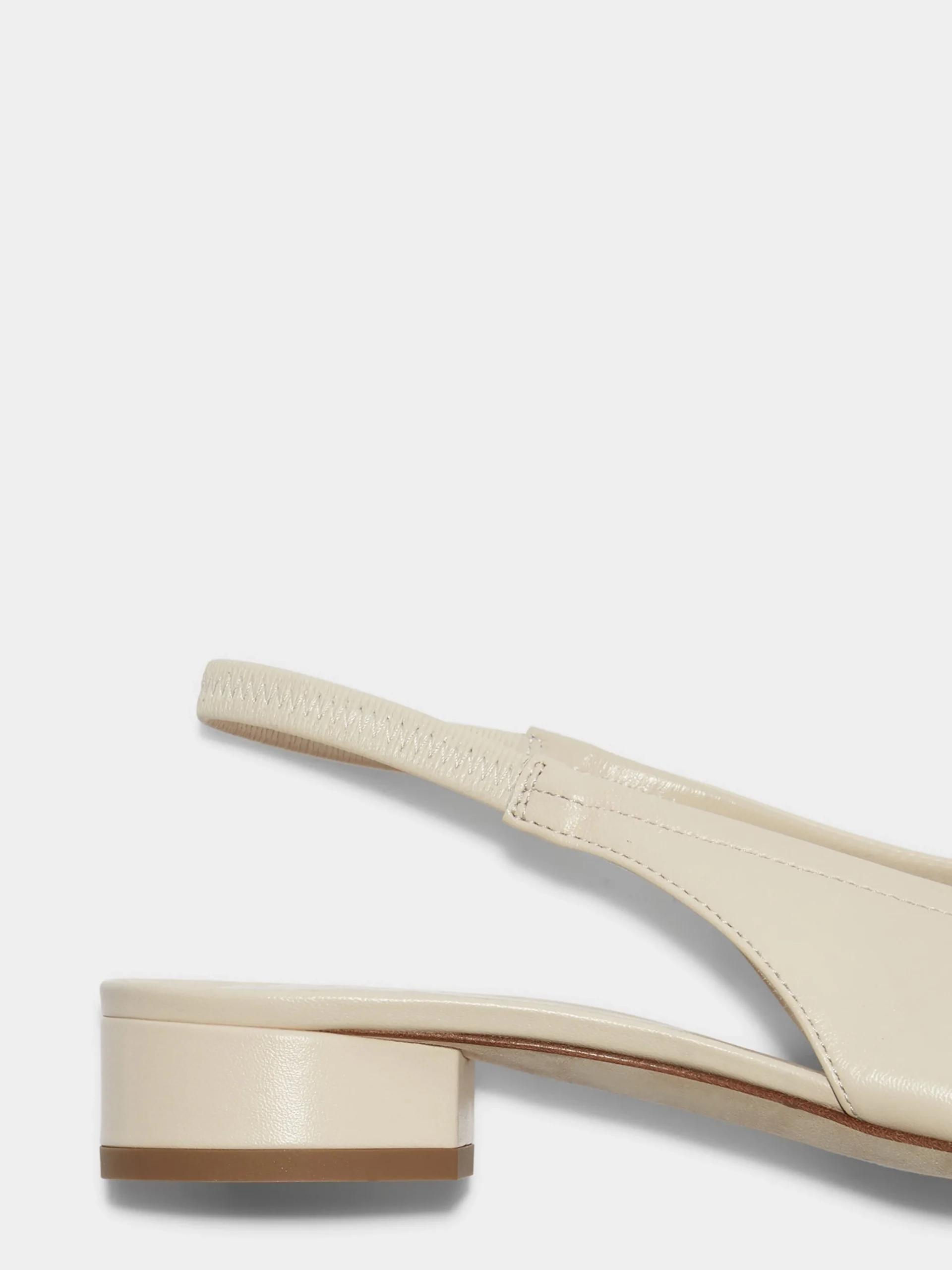 Outlet Aeyde Dua Leather Slingback Creamy Nappa