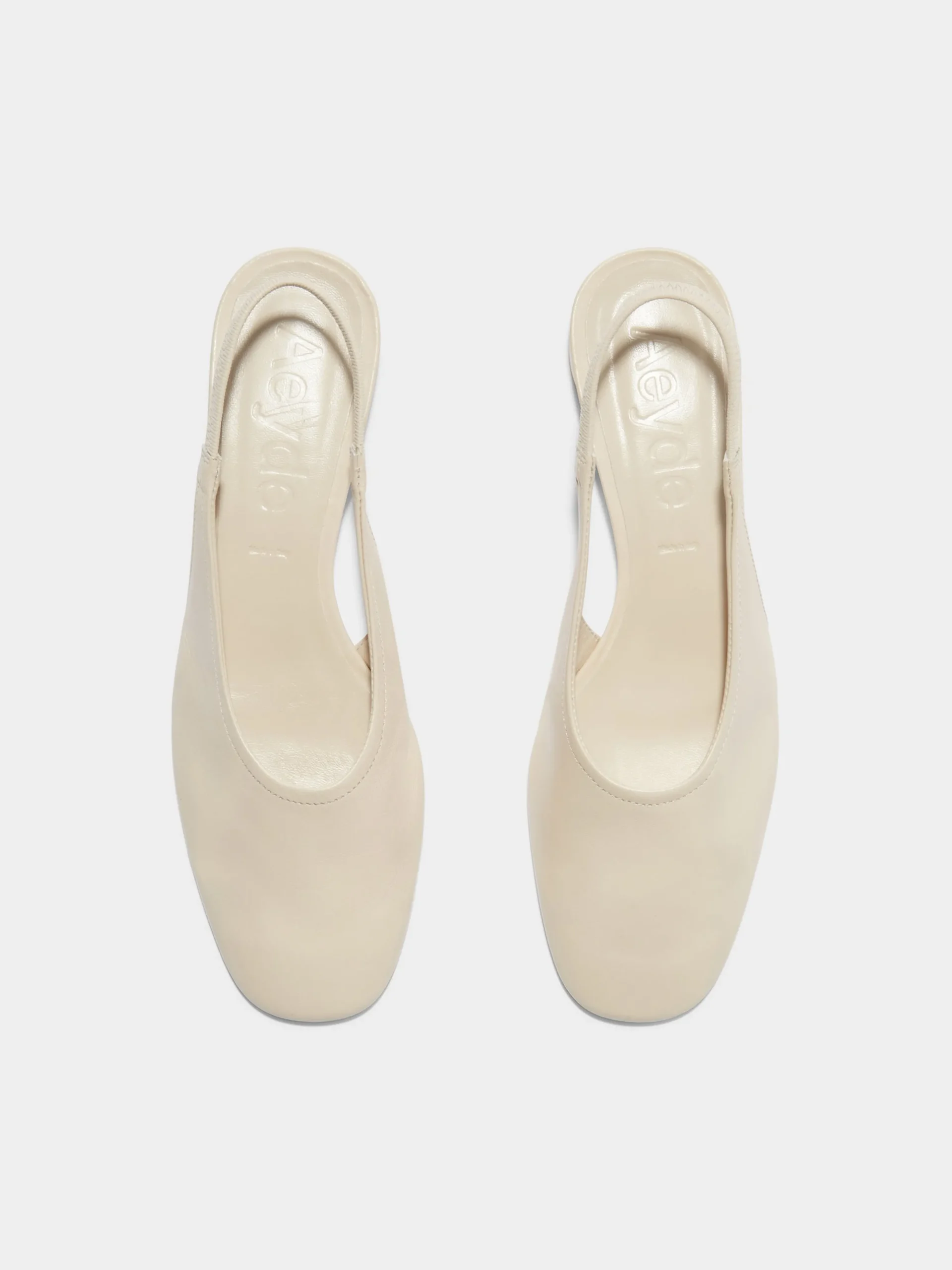 Outlet Aeyde Dua Leather Slingback Creamy Nappa