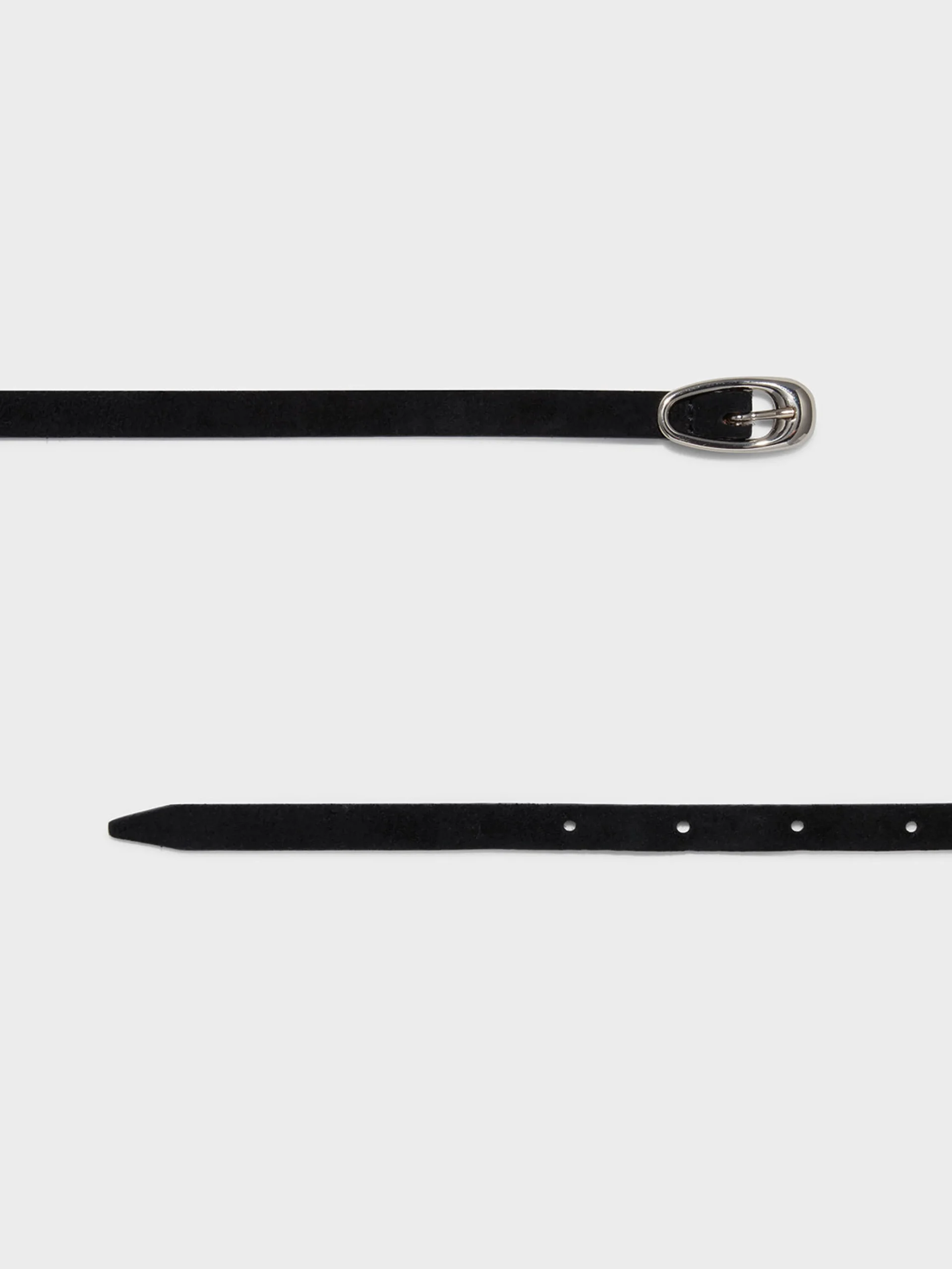 Hot Aeyde Elby Suede Belt Black/Silver