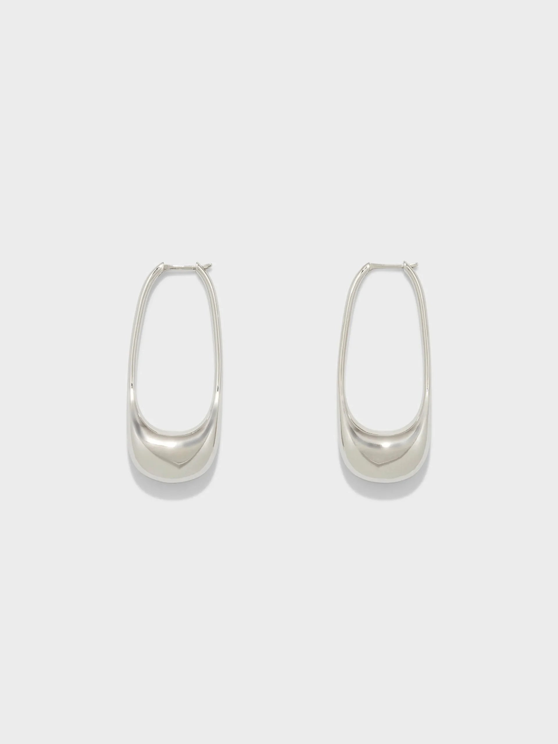 Sale Aeyde Eleanora Palladium-Plated Hoop Earrings Palladium Plated