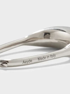 Sale Aeyde Eleanora Palladium-Plated Hoop Earrings Palladium Plated