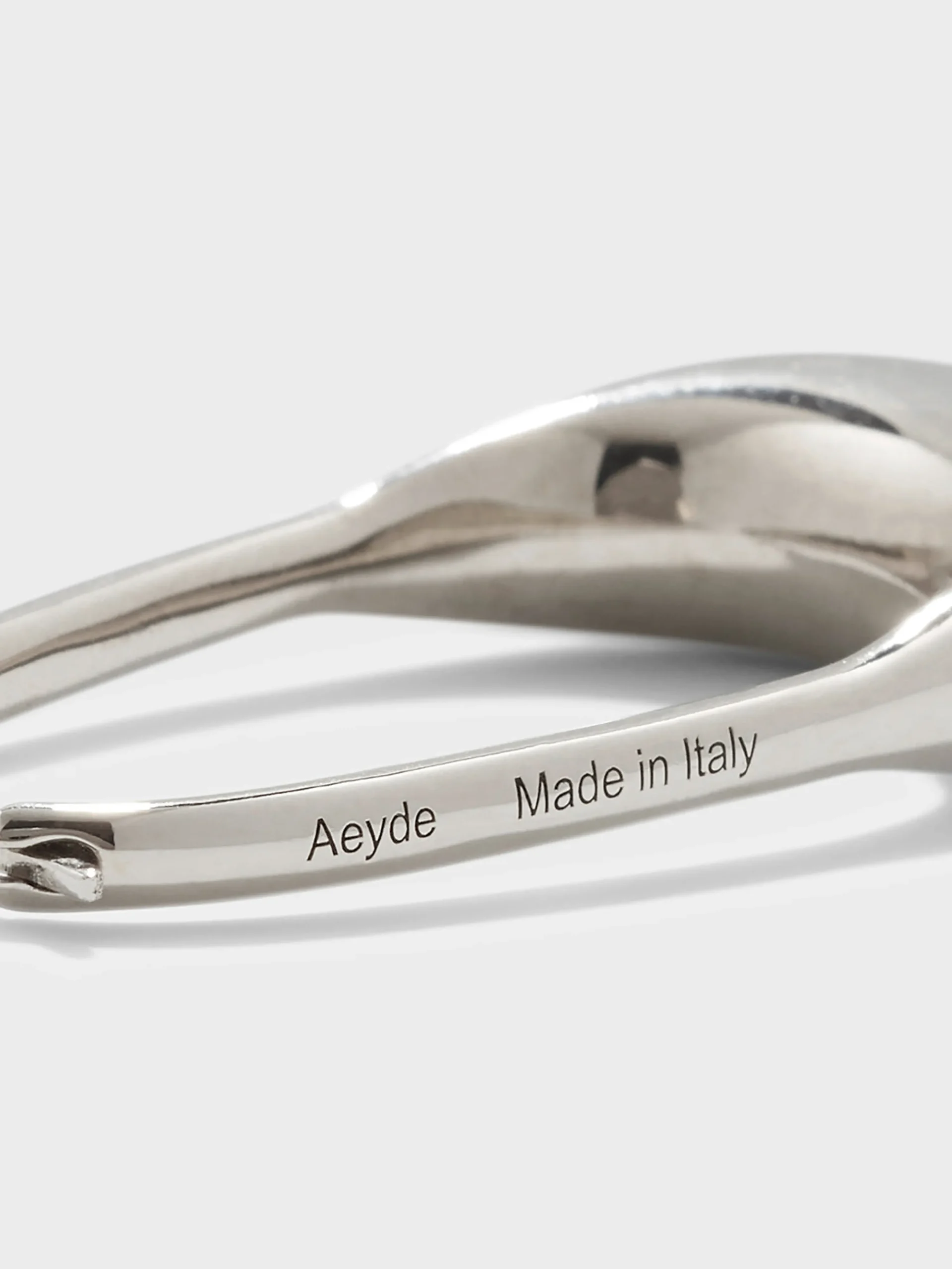 Sale Aeyde Eleanora Palladium-Plated Hoop Earrings Palladium Plated