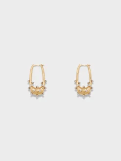 Outlet Aeyde Elias 18kt Gold and Palladium-Plated Hoop Earrings Gold/Palladium Plated Brass