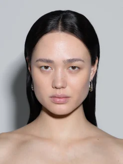 Discount Aeyde Elias Palladium and 18kt Gold-Plated Hoop Earrings Palladium/Gold Plated Brass