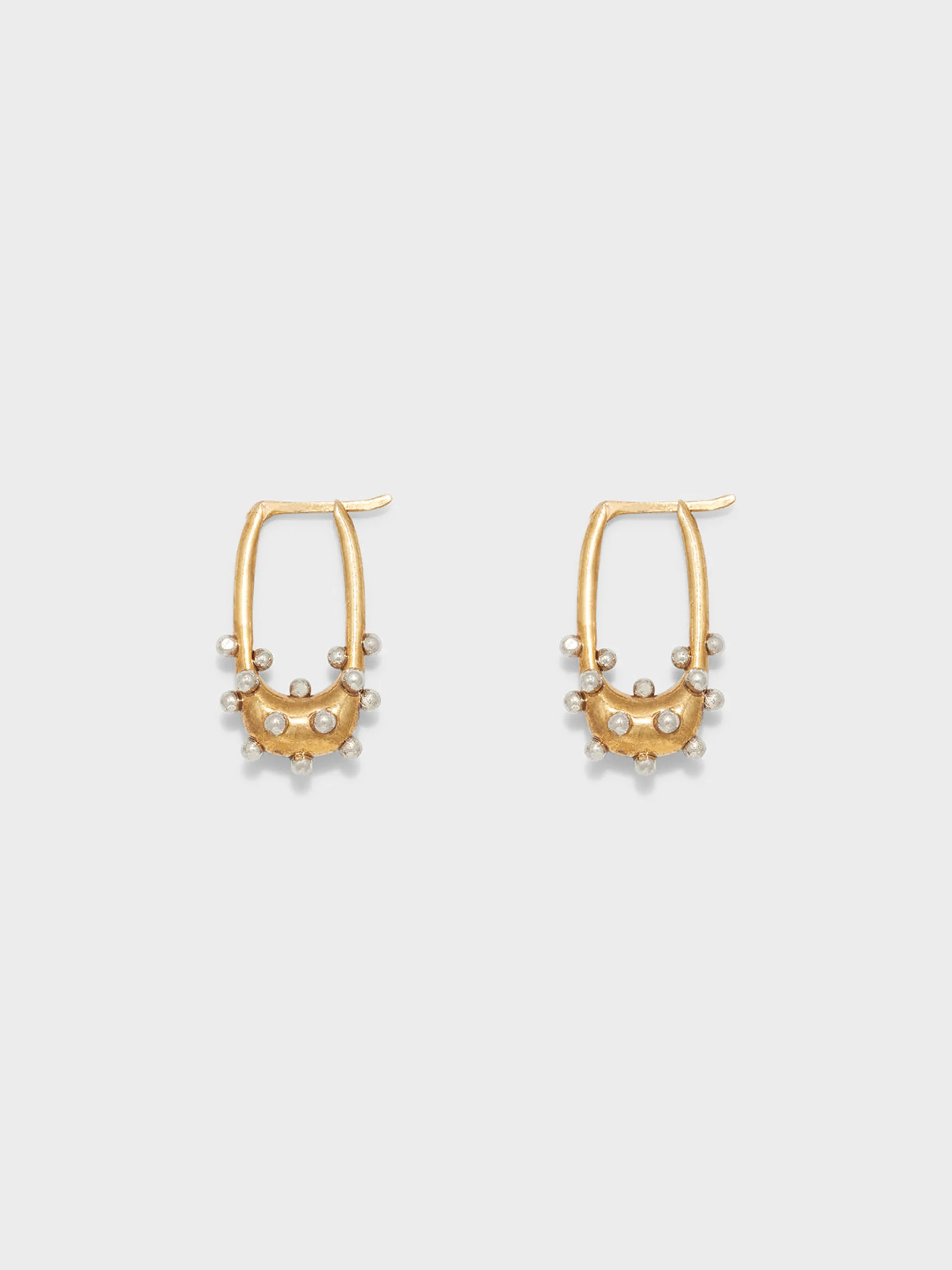 Hot Aeyde Elijah 18kt Gold and Palladium-Plated Hoop Earrings 18k Gold/Palladium Plated