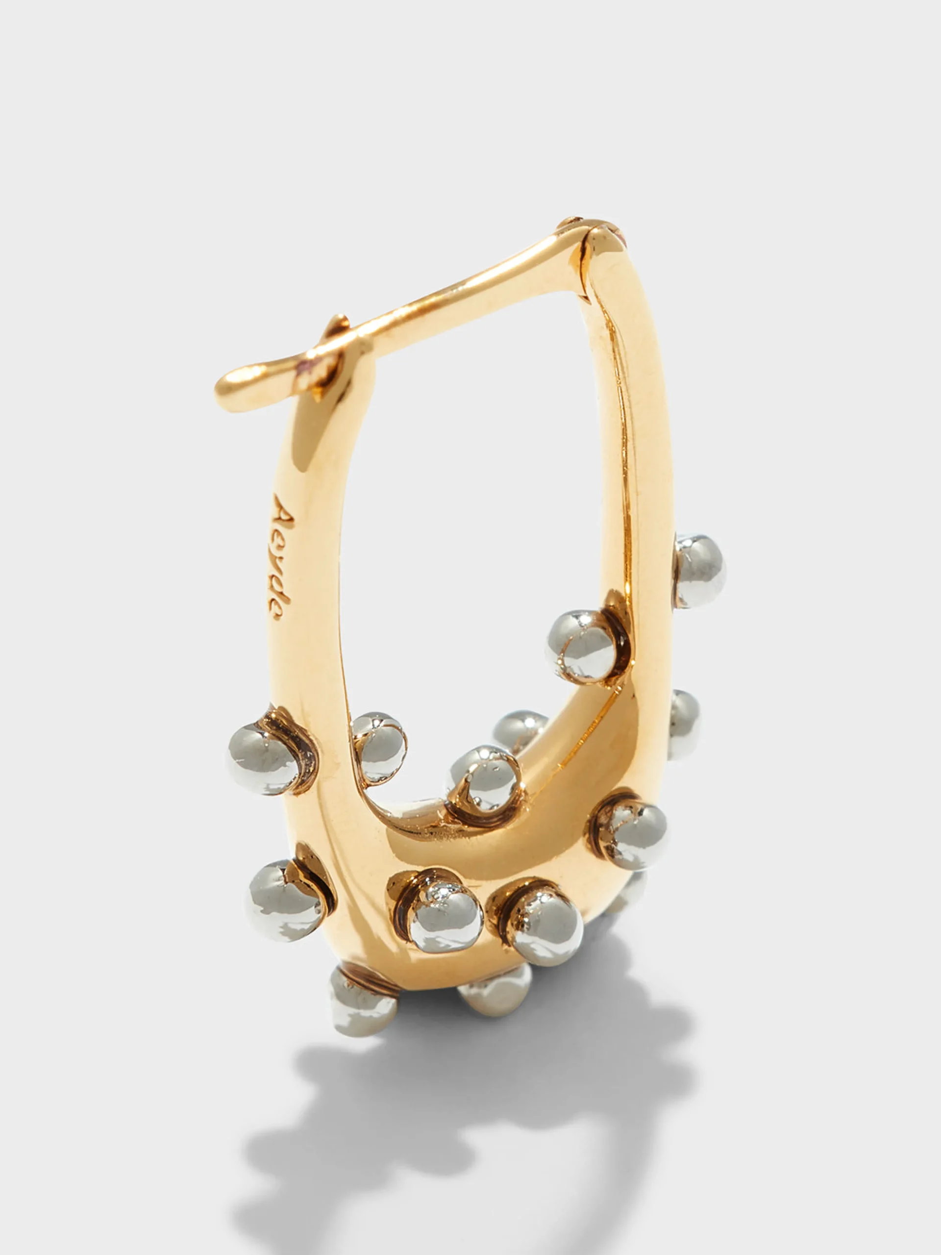 Hot Aeyde Elijah 18kt Gold and Palladium-Plated Hoop Earrings 18k Gold/Palladium Plated