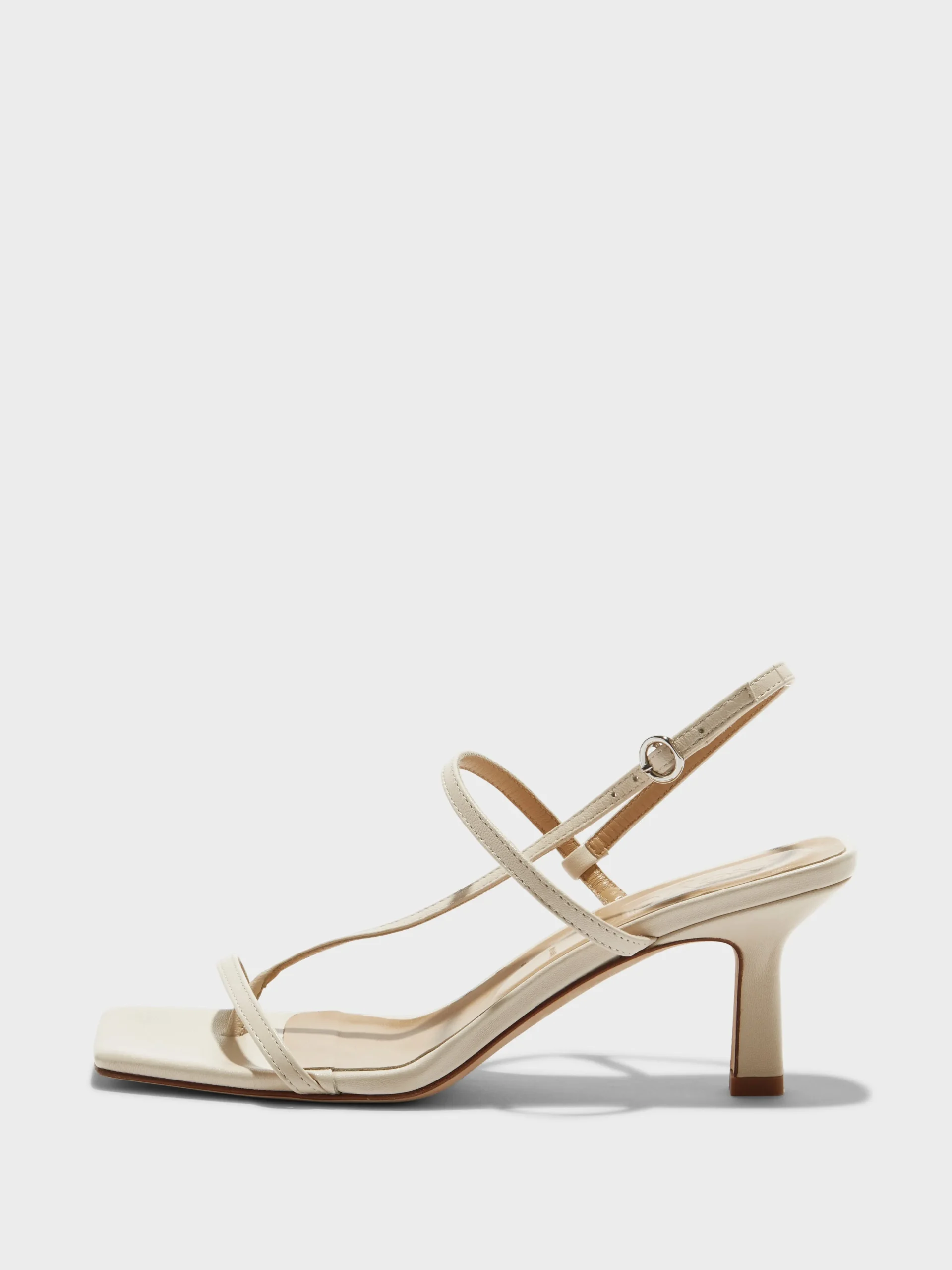Sale Aeyde Elise Leather Toe-Post Sandals Creamy Nappa