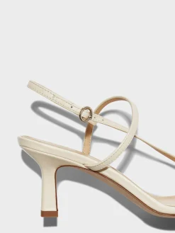 Sale Aeyde Elise Leather Toe-Post Sandals Creamy Nappa