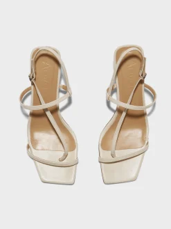 Sale Aeyde Elise Leather Toe-Post Sandals Creamy Nappa