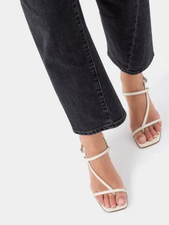 Sale Aeyde Elise Leather Toe-Post Sandals Creamy Nappa