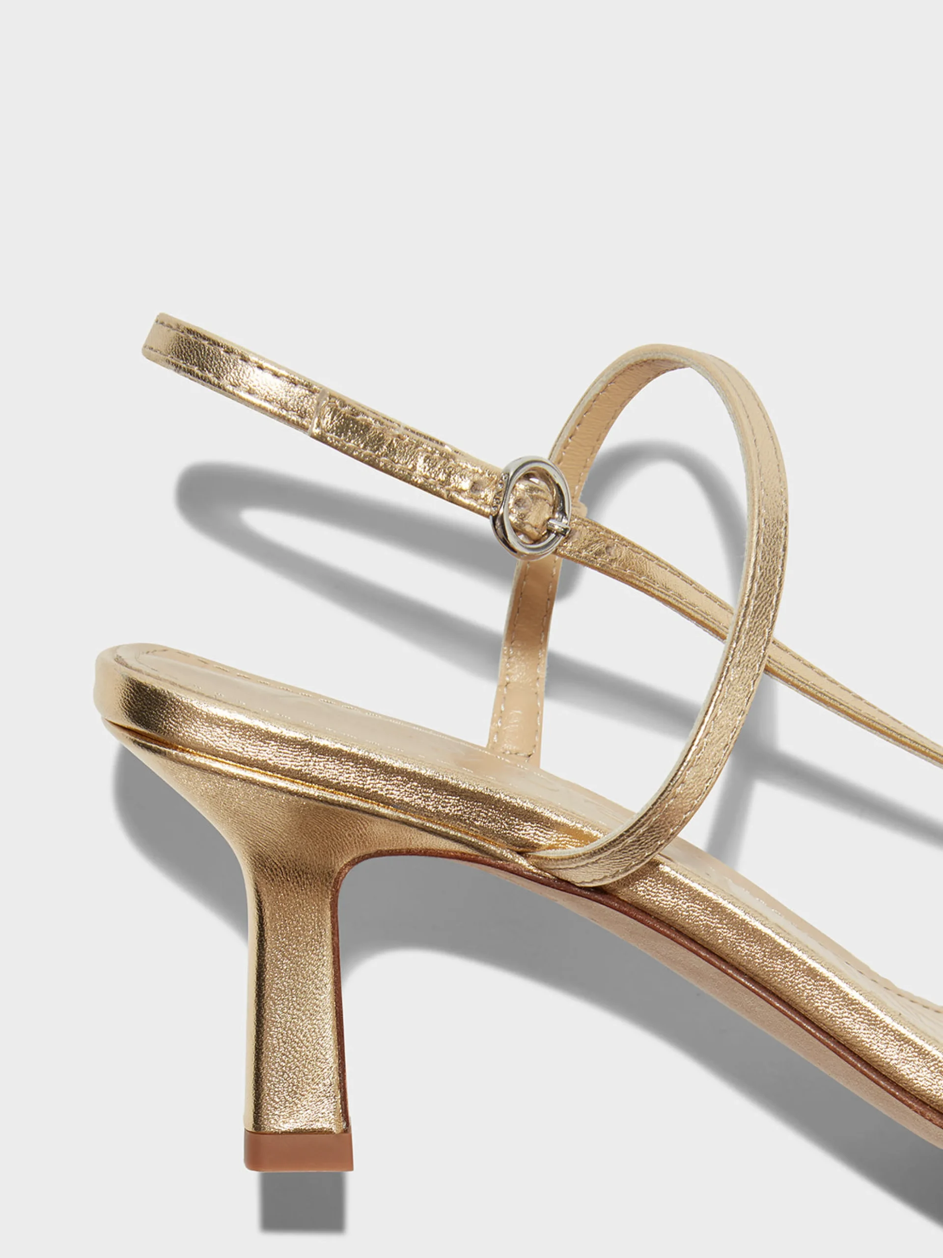 Hot Aeyde Elise Leather Toe-Post Sandals Gold Nappa