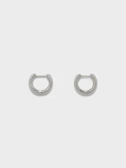 Hot Aeyde Elliot Palladium-Plated Hoop Earrings Palladium Plated