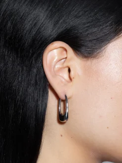 Sale Aeyde Ellis Palladium-Plated Hoop Earrings Palladium Plated