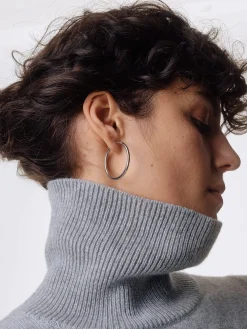 Best Aeyde Elona Large Palladium-Plated Hoop Earrings Palladium Plated