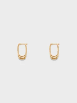 Outlet Aeyde Elton 18kt Gold-Plated Hoop Earrings Gold Plated Brass