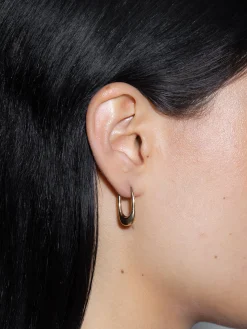 Outlet Aeyde Elton 18kt Gold-Plated Hoop Earrings Gold Plated Brass