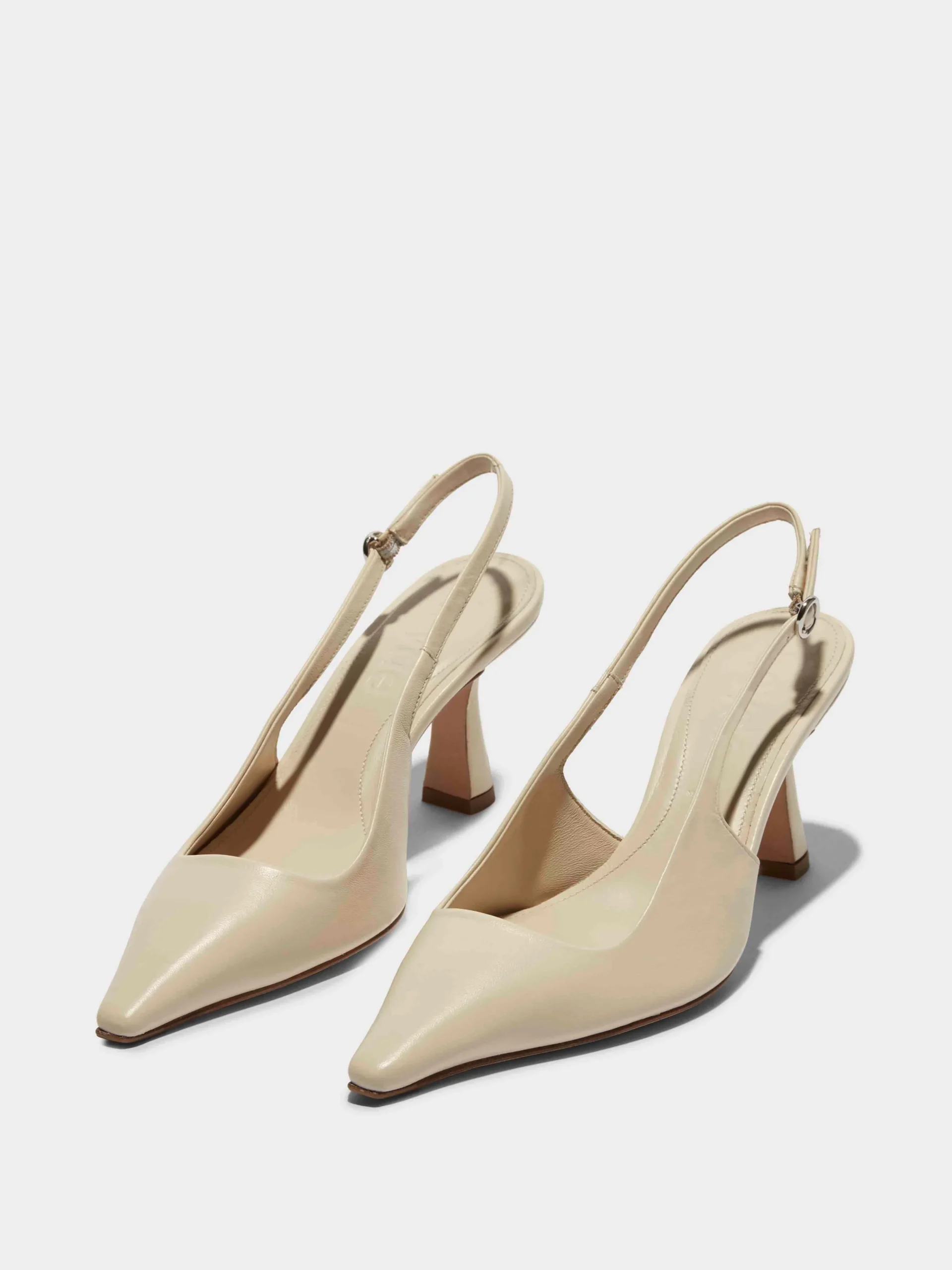 Best Aeyde Fernanda Leather Slingback Pumps Creamy Nappa