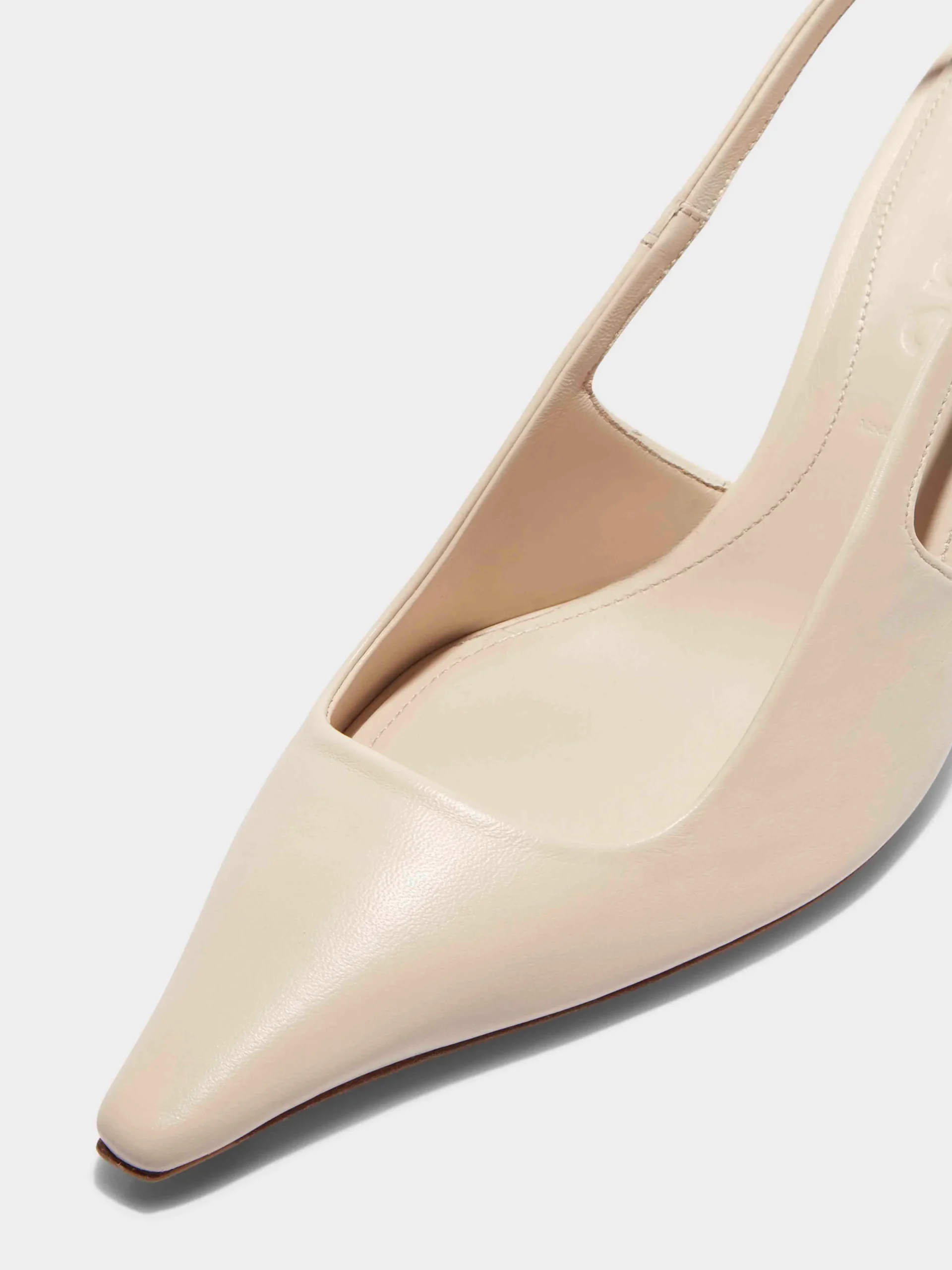 Best Aeyde Fernanda Leather Slingback Pumps Creamy Nappa