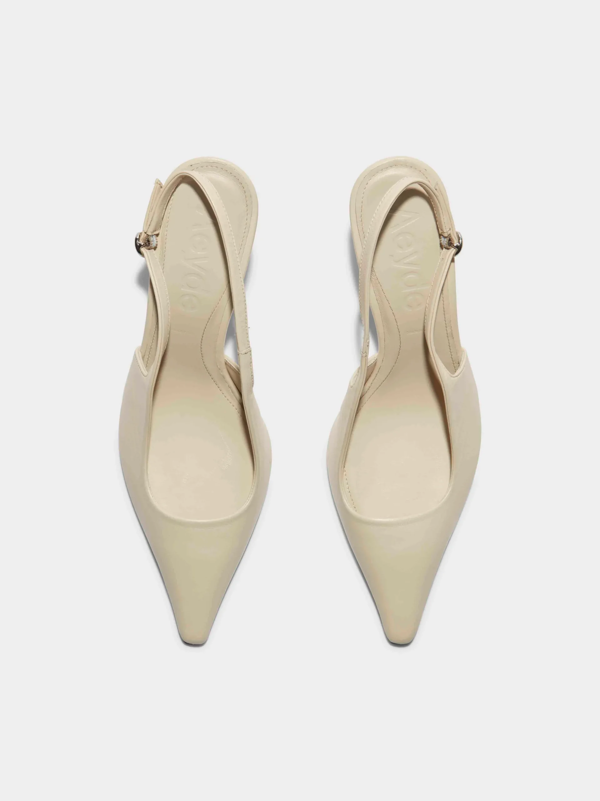 Best Aeyde Fernanda Leather Slingback Pumps Creamy Nappa