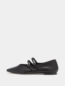 Best Aeyde Franny Leather Flats Black Nappa