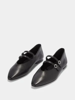 Best Aeyde Franny Leather Flats Black Nappa
